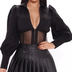 Corset shirt blouse